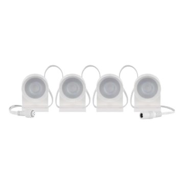 LED RGBIC+CCT Cadena decorativa con foco GoSmart - extensión 4xLED/7W/230V 85 cm Wi-Fi Tuya