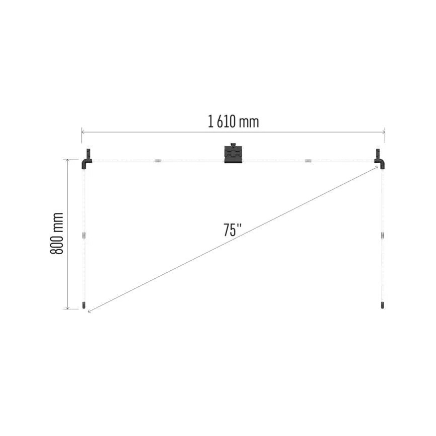 LED RGBIC Tira para TV GoSmart LED/24W/230V 75“