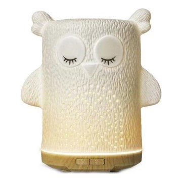 LED RGBW Difusor de aromas LED/8W/230V 100 ml búho