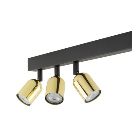 LED RGBW Foco empotrable regulable TOP 4xGU10/6,5W/230V 2700-6500K negro/dorado