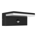 LED2 - Aplique LED de exterior con sensor HUGO LED/9W/230V IP54 3000K/4000K