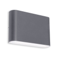 LED2 - Aplique LED de exterior FLAT 2xLED/3W/230V IP65 3000K/4000K/5700K negro