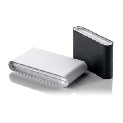 LED2 - Aplique LED de exterior FLAT 2xLED/5W/230V IP65 3000K/4000K/5700K negro