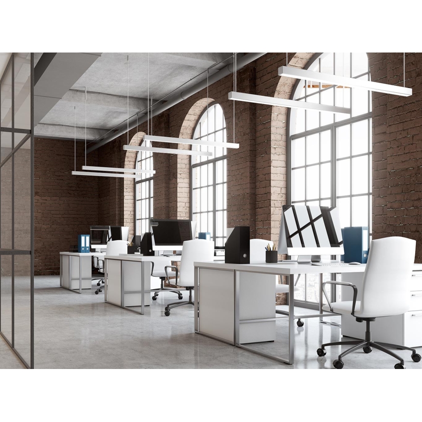 LED2 - Lámpara colgante LED con cable LINO LED/24W/230V 3000K/3500K/4000K 90 cm negra