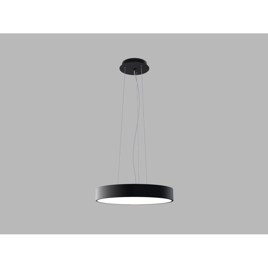 LED2 - Lámpara colgante LED con cable MONO SLIM, 30W/230V, 3000K/4000K, diámetro 40 cm, negra