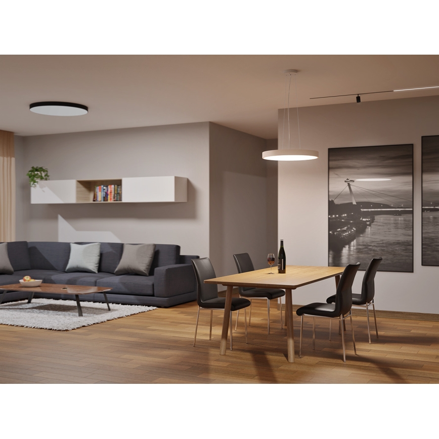 LED2 - Lámpara colgante LED en cable MONO SLIM LED/30W/230V 3000K/4000K Ø 40 cm blanca