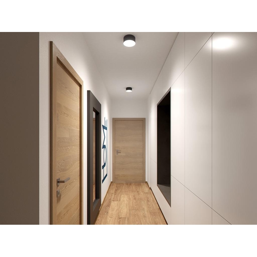 LED2 - Lámpara de techo LED BUTTON LED/17W/230V antracita