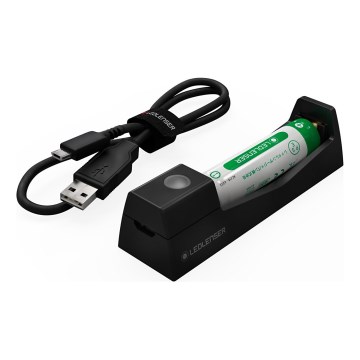 Ledlenser 500986 - Cargador de baterías 1x Li-ion 5 V + batería recargable 750 mAh