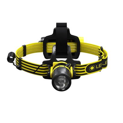 Ledlenser EXH8 - Linterna frontal LED regulable, 3xAA, IP66, 180 lm, 40 h, amarilla