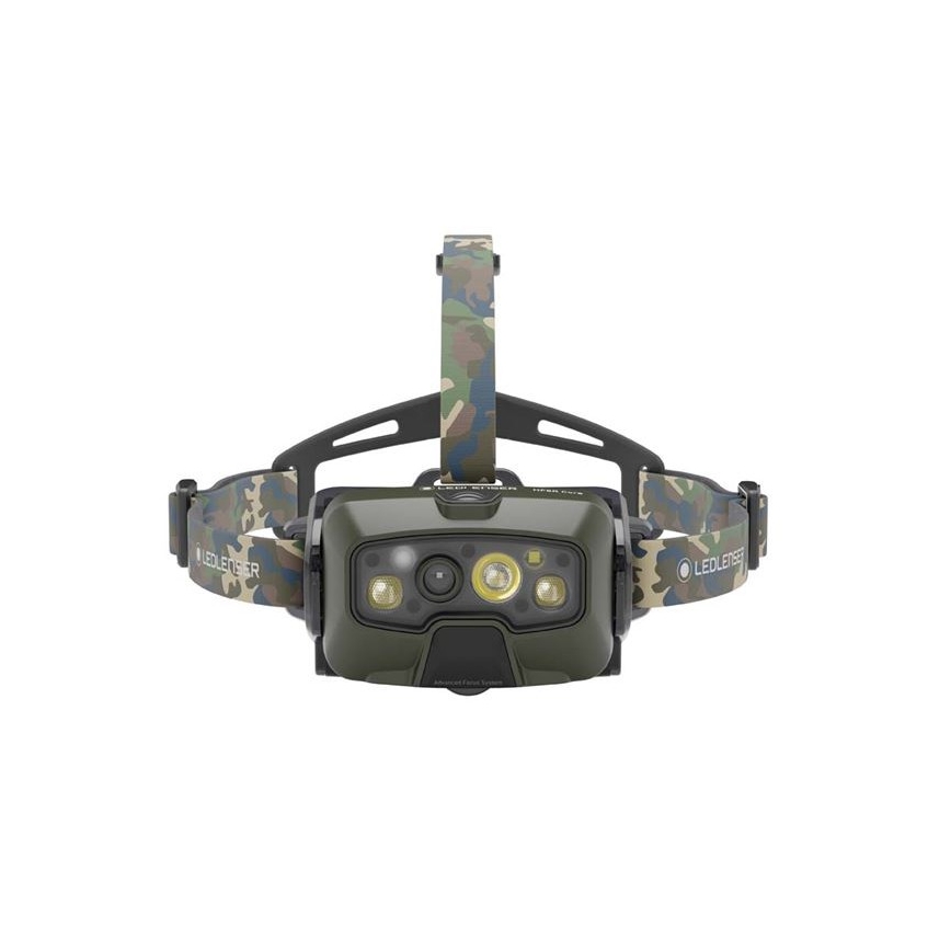 Ledlenser HF8R Core RGB - LED linterna frontal recargable regulable LED/3700 mAh IP68 1600 lm 90h verde