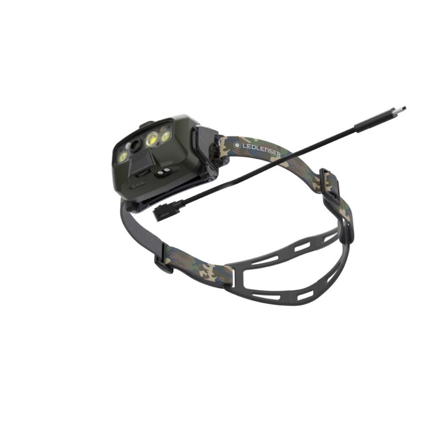 Ledlenser HF8R Core RGB - LED linterna frontal recargable regulable LED/3700 mAh IP68 1600 lm 90h verde