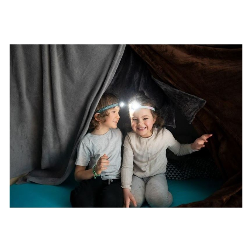 Ledlenser KIDLED4R RAINBOW - linterna frontal infantil recargable LED regulable / 280 mAh IPX4 40 lm 18 h violeta