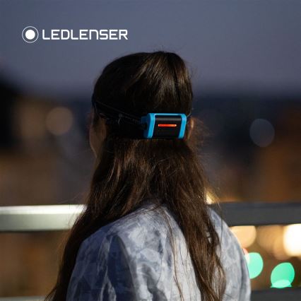 Ledlenser NEO3 - Linterna frontal LED regulable LED/3xAAA IP54 400 lm 20 h azul