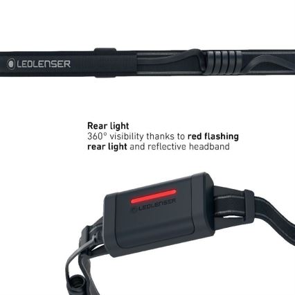 Ledlenser NEO5R - Linterna frontal recargable LED regulable LED/1800mAh IP54 600 lm 35 h negra