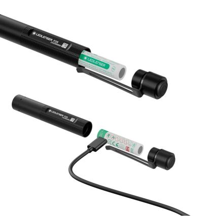 Ledlenser P2R - linterna recargable LED regulable LED/1xAAA/300 mAh IP54 200 lm 8 h negra