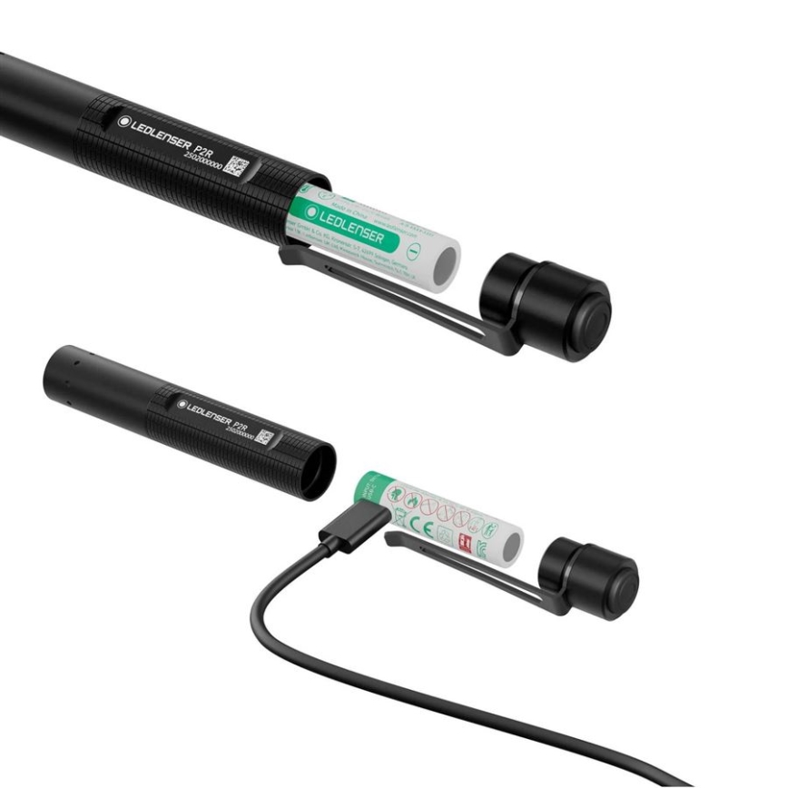 Ledlenser P2R - linterna recargable LED regulable LED/1xAAA/300 mAh IP54 200 lm 8 h negra