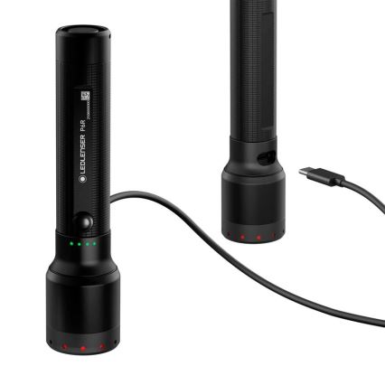 Ledlenser P6R - Linterna recargable LED regulable LED/3000 mAh IP68 1200 lm 65 h negra