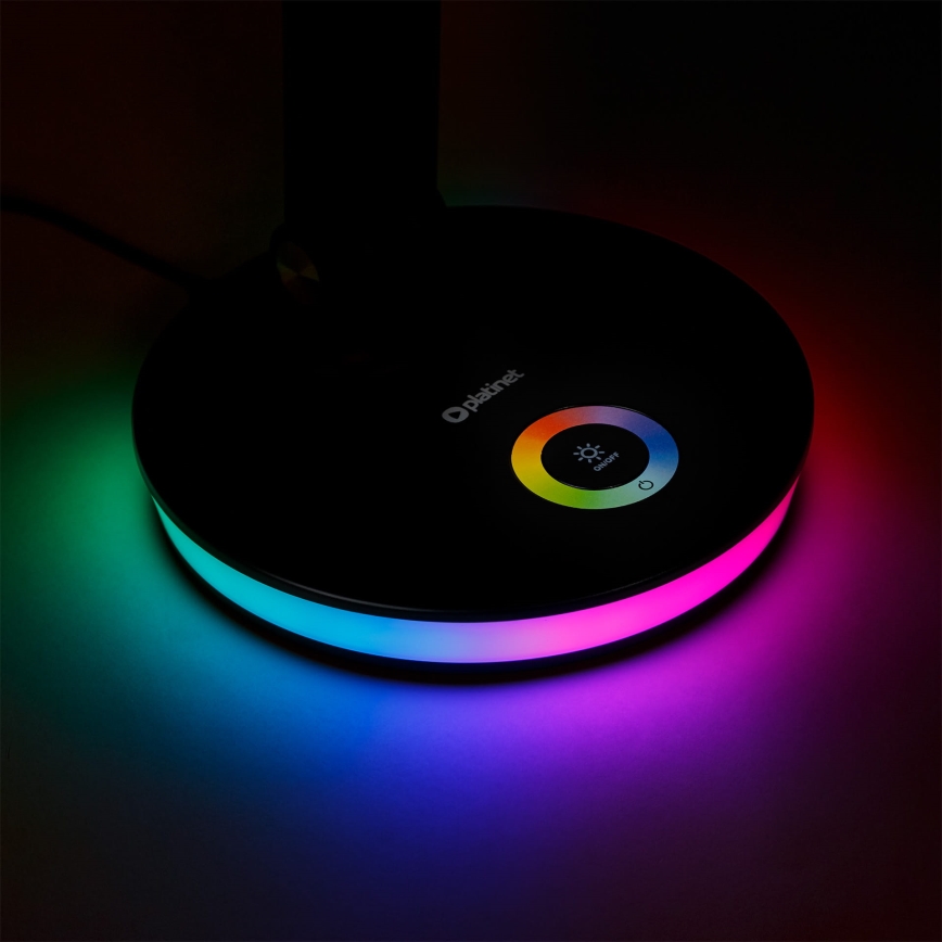 LEDRGBW Lámpara de mesa regulable con función de power bank LED/12W/5V 2800-6000K negro