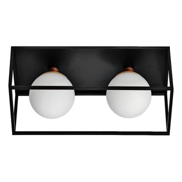 Ledvance - Aplique de pared exterior DECOR SQUARE 2xG9/28W/230V IP44