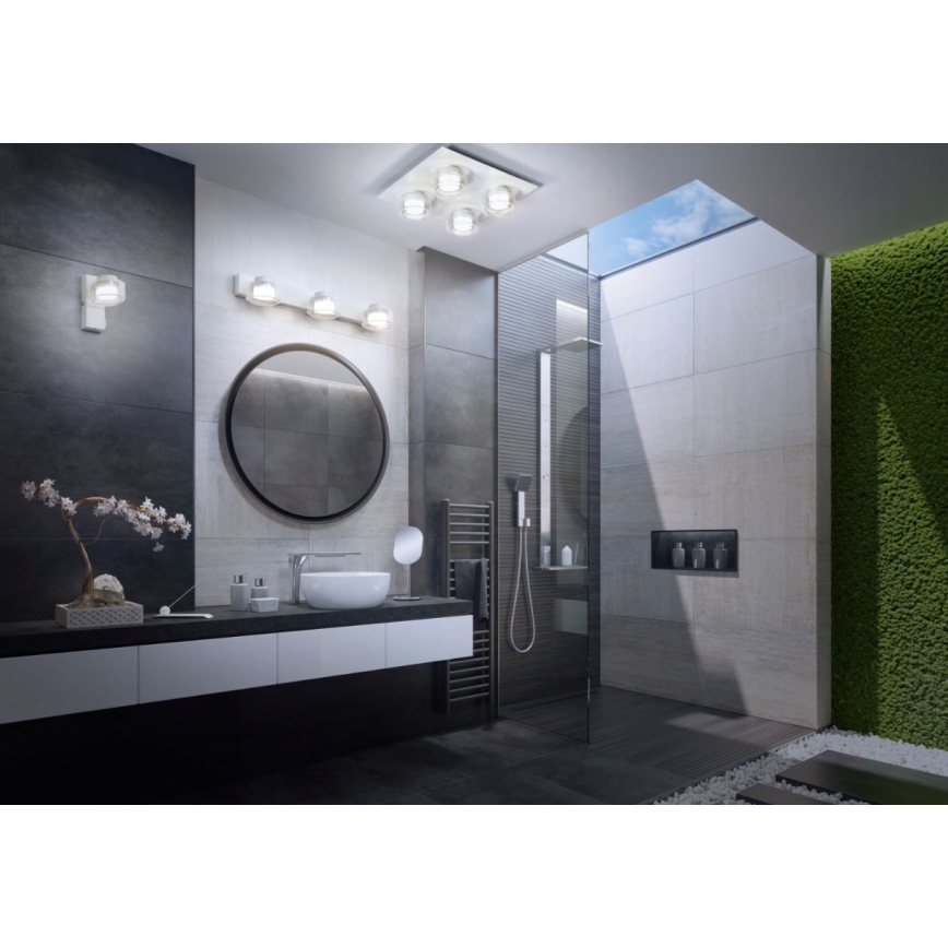 Ledvance - Aplique LED de baño ORBIS FLAME LED/5,5W/230V 3000/4000K IP44 blanco