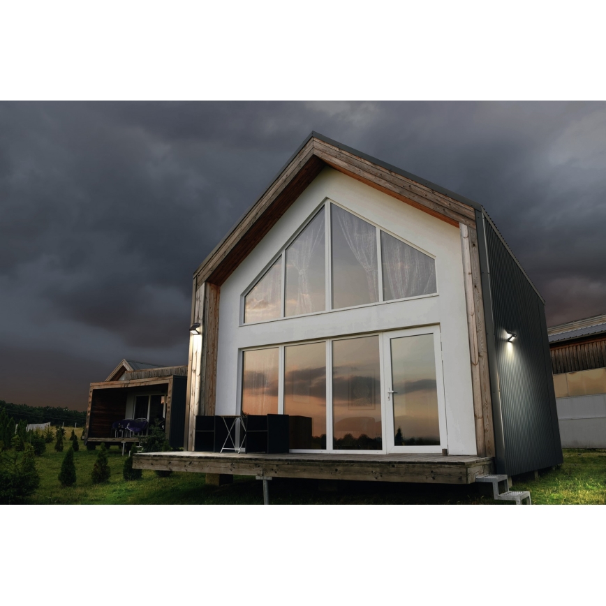 Ledvance - LED Luz solar de pared con sensor de movimiento y crepuscular MARIPOSA LED/8W/3,7V 2000 mAh IP65