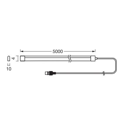 Ledvance - Tira solar LED RGB regulable FLEX MAGIC 5m LED/1,6W/5V + control remoto