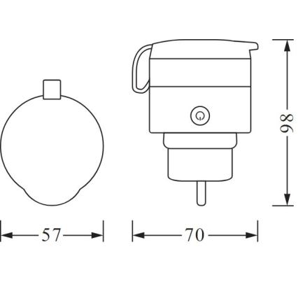 Ledvance - Enchufe inteligente para exterior SMART+ PLUG 3680W IP44 SCHUKO