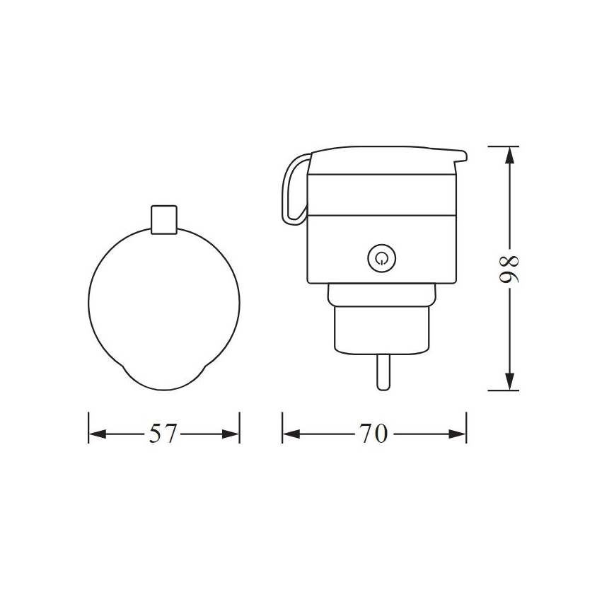 Ledvance - Enchufe inteligente para exterior SMART+ PLUG 3680W IP44 SCHUKO