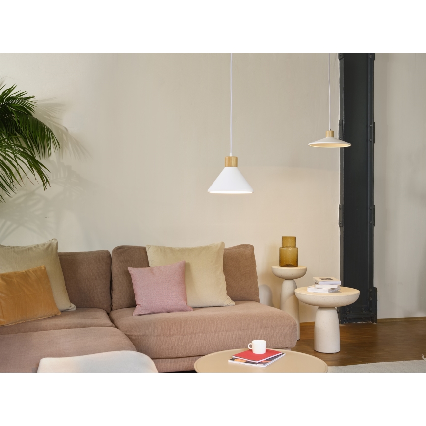Ledvance - Lámpara colgante DECOR PLASTER 1xE27/25W/230V diá. 22 cm yeso blanco