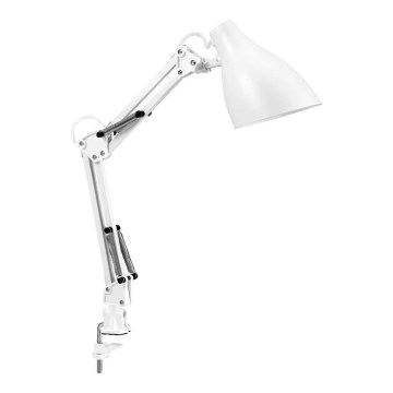 Ledvance - Lámpara de mesa con abrazadera PEAR 1xE27/11W/230V blanca