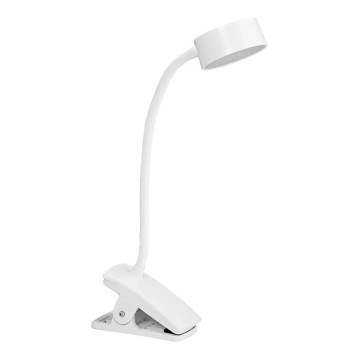 Ledvance - Lámpara de mesa LED táctil regulable con clip CYLINDER LED/4,8W/5V 3000-6500K blanca