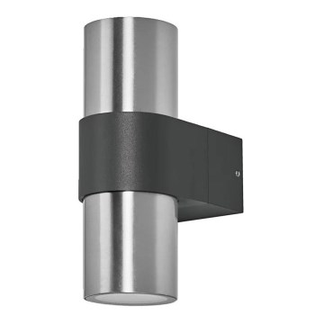 Ledvance - Lámpara de pared exterior ENDURA ROTARY 2xGU10/5W/230V IP44