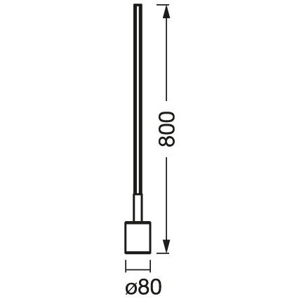 Ledvance - Lámpara de pie LED RGBW regulable SMART+ FLOOR LED/8W/230V 2700-6500 Wi-Fi blanco + mando a distancia