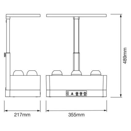 Ledvance - Lámpara LED regulable para plantas de interior GARDEN KIT LED/24W/230V