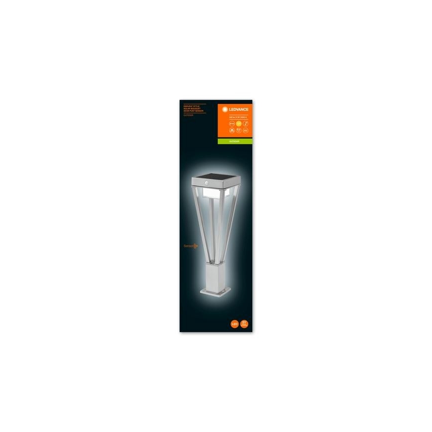 Ledvance - Lámpara solar LED exterior con sensor BOUQUET LED/6W/3,7V 2200 mAh IP44