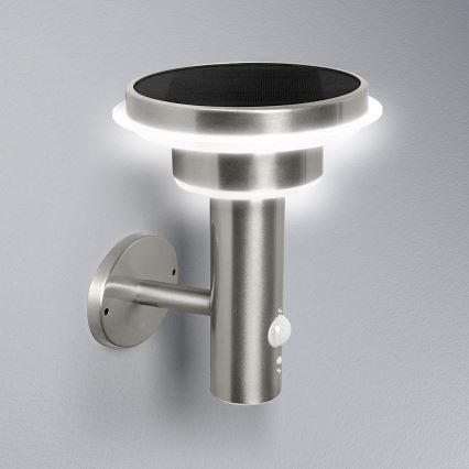 Ledvance - LED Lámpara solar regulable con sensor de movimiento y crepúsculo CIRCLE LED/6W/3,2V 2200 mAh IP44