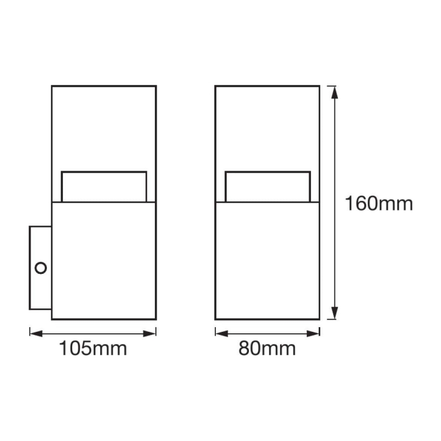 Ledvance - LED Aplique de pared exterior CRYSTAL LED/4,5W/230V IP44