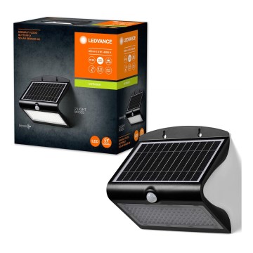 Ledvance - LED Luz solar de pared con sensor de movimiento y crepuscular MARIPOSA LED/8W/3,7V 2000 mAh IP65