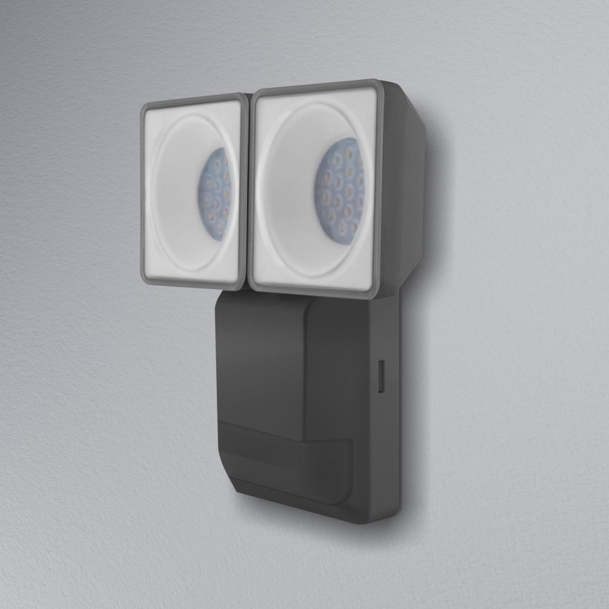 Ledvance - Luminaria de pared LED para exteriores con sensor SPOT 2xLED/8W/230V IP55