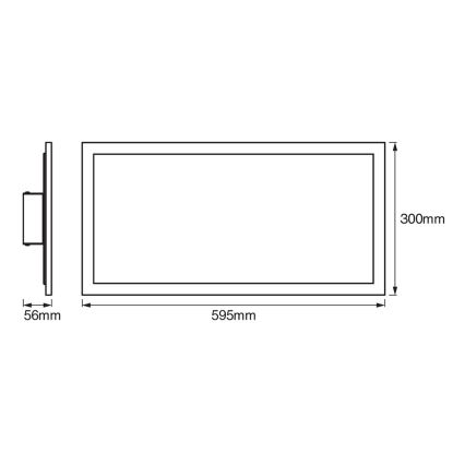 Ledvance - Luminaria de techo LED regulable SMART+ PLANON LED/22W/230V 30x60 cm Wi-Fi