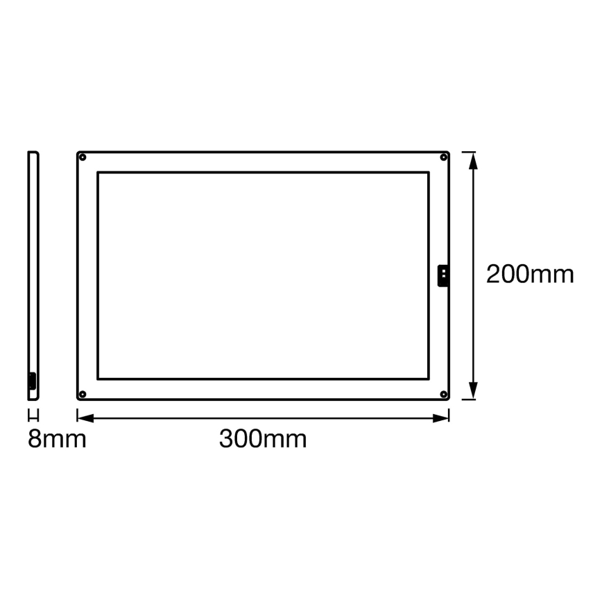 Ledvance - Luminaria LED regulable para instalación bajo mueble con sensor CABINET LED/8W/230V 3000K