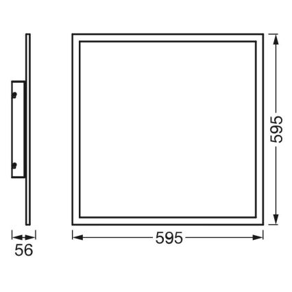 Ledvance - Panel LED RGBW regulable SMART+ PLANON LED/40W/230V 3000-6500K 60x60 cm Wi-Fi + control remoto