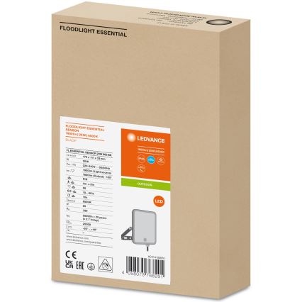 Ledvance - Proyector LED de exterior con sensor FLOODLIGHT LED/20W/230V 6500K IP65