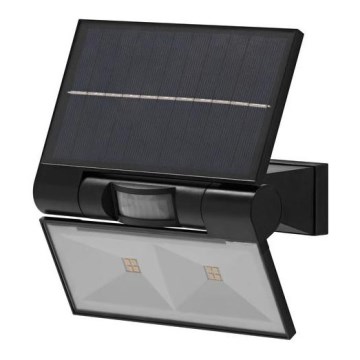 Ledvance - Proyector solar LED de pared para exterior con sensor de movimiento y crepúsculo FLOOD LED/2,9W/3,7V 2600 mAh IP44