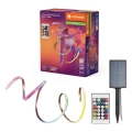 Ledvance - Tira solar LED RGB regulable FLEX MAGIC 3m LED/1,2W/3,7V 2000 mAh IP44 + mando a distancia