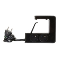 Legrand 050412 - Cable de extensión con interruptor para tablero de mesa 4Z Tipo E + 2x USB-A 1,5m negro