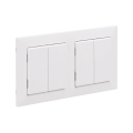 Legrand - 2x Interruptor doble de escalera n.º 5 con marco SUNO blanco