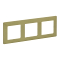 Legrand 754083 - Marco para mecanismos VALENA LIFE 3P, color verde