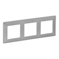 Legrand 754133 - Marco para interruptores VALENA LIFE, 3 módulos, aluminio