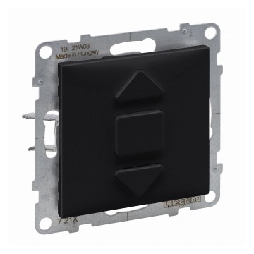 Legrand - Control de persianas SUNO sin marco, negro